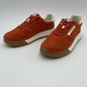 Sam Edelman Layla-SZ 9M/40-Women Tango Red Suede Sneakers -New no box w/defect